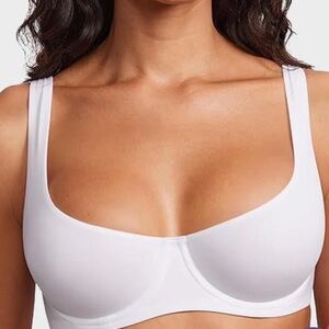 Shecurve Balconette Elegant White Underwire Bra